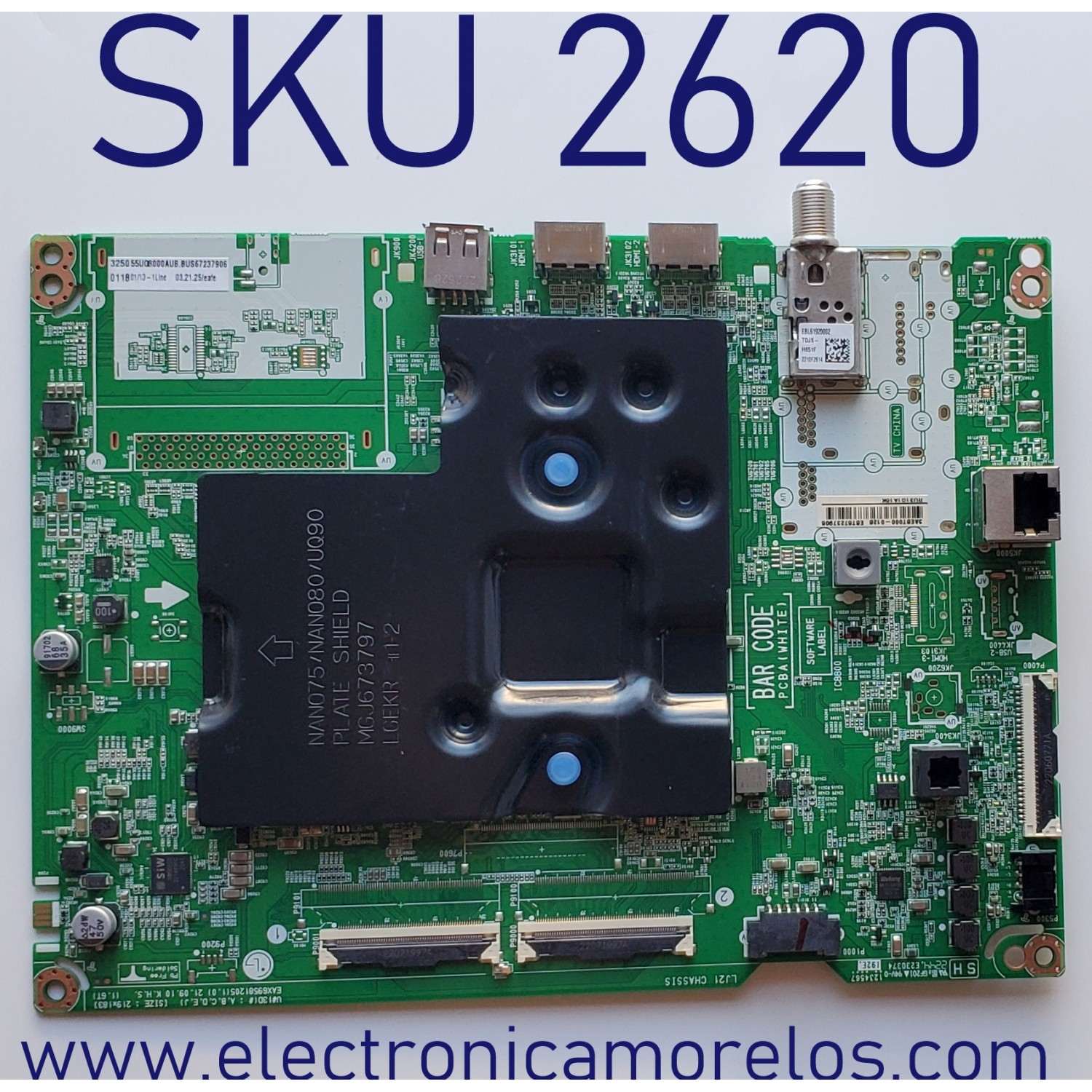 MAIN PARA TV LG 4K·UHD·HDR SMART TV / NUMERO DE PARTE EBT67237906 / EAX69581205 / 67237906 / EAX69581205(1.0) / PANEL NC550TQG-ABKH6 / DISPLAY HV550QUB-F1D / MODELO 55UQ8000AUB / 55UQ8000AUB.BUSFLKR